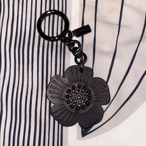 Coach Floral Keychain